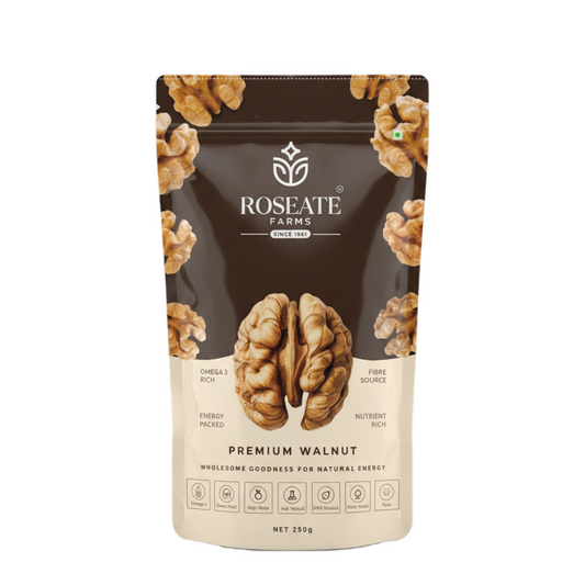 Roseate Farms Premium Walnuts 250g | Walnut Kernels/Akhrot Giri