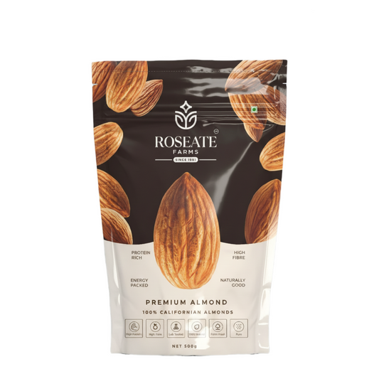 Roseate Farms Premium Almonds 500g | 100% Californian