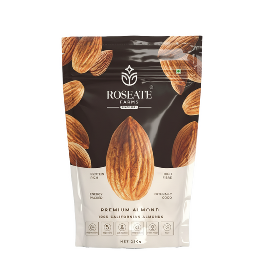Roseate Farms Premium Almonds 250g | 100% Californian