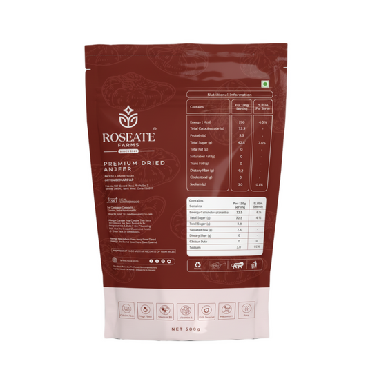 Roseate Farms Premium Dried Anjeer 500g