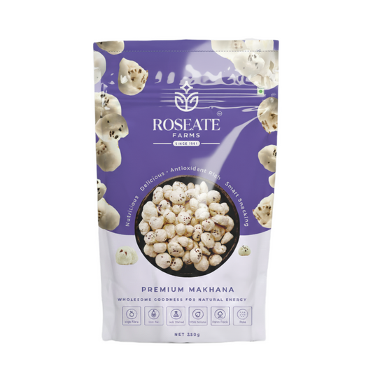 Roseate Farms Premium Makhana 500g | Phool Makhana/Fox Nuts
